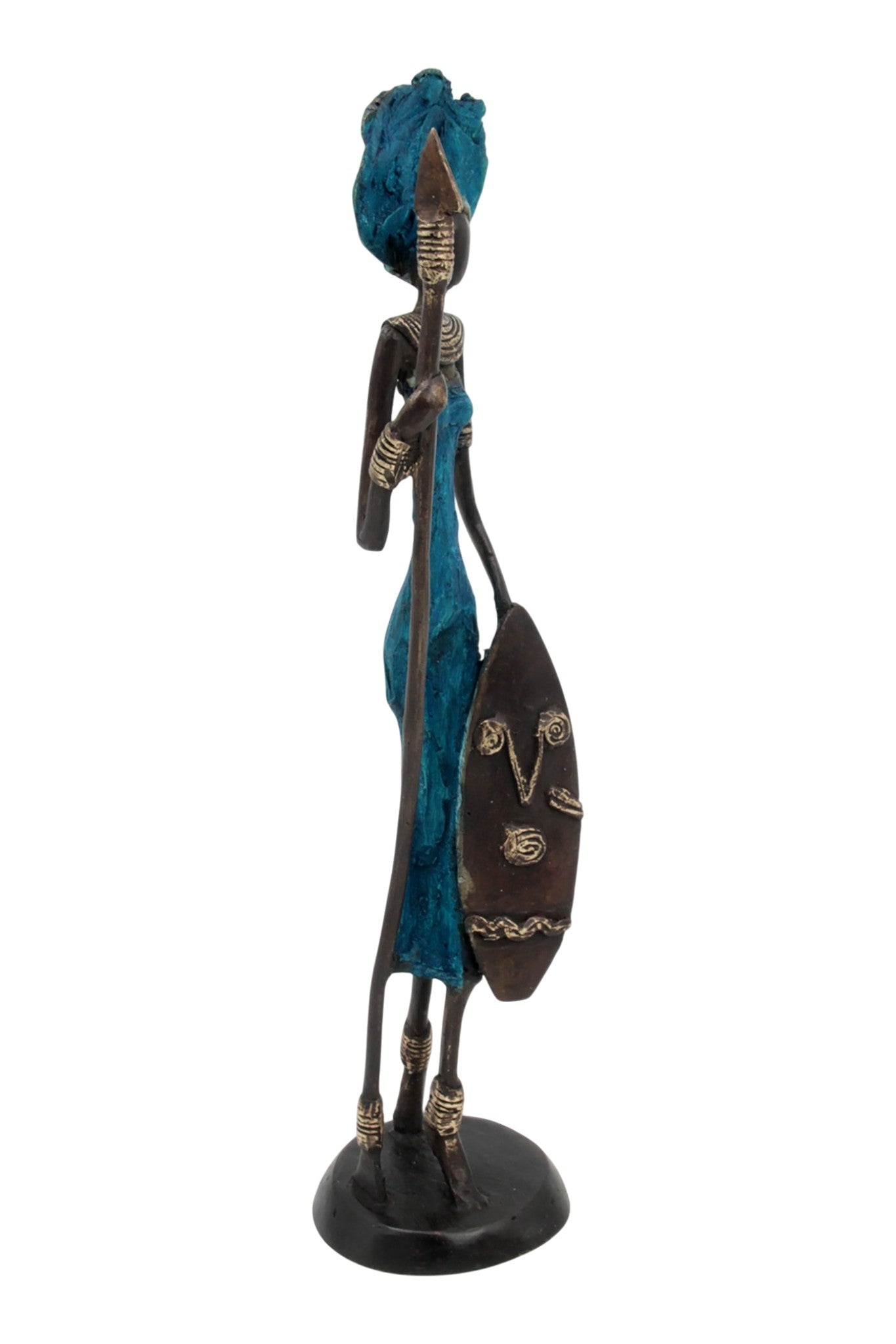 Bronze 35 cm bleu n°18 
