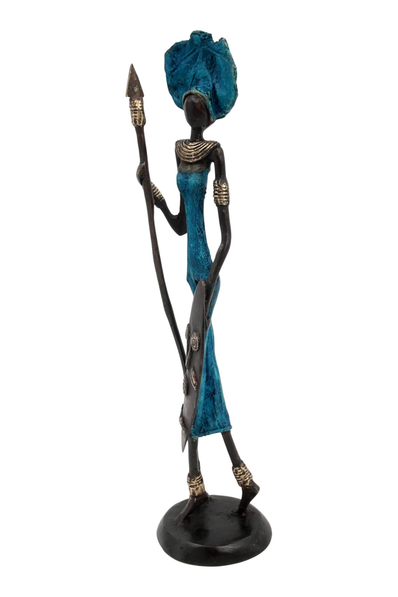 Bronze 35 cm bleu n°18 