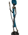 Bronze 35 cm bleu n°18 