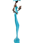 Bronze Issouf 55 cm bleu n°2 
