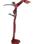 Bronze Issouf danseuse 50 cm rouge n°1 