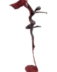 Bronze Issouf danseuse 50 cm rouge n°1 