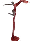 Bronze Issouf danseuse 50 cm rouge n°1 