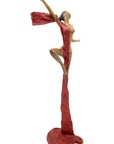 Bronze Issouf danseuse 50 cm rouge n°2 