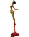 Bronze Issouf danseuse 50 cm rouge n°2 