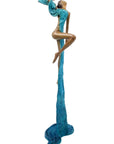 Bronze Issouf danseuse 50 cm bleu n°1 