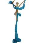 Bronze Issouf danseuse 50 cm bleu n°2 