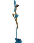 Bronze Issouf danseuse 50 cm bleu n°2 