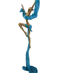 Bronze Issouf danseuse 50 cm bleu n°2 