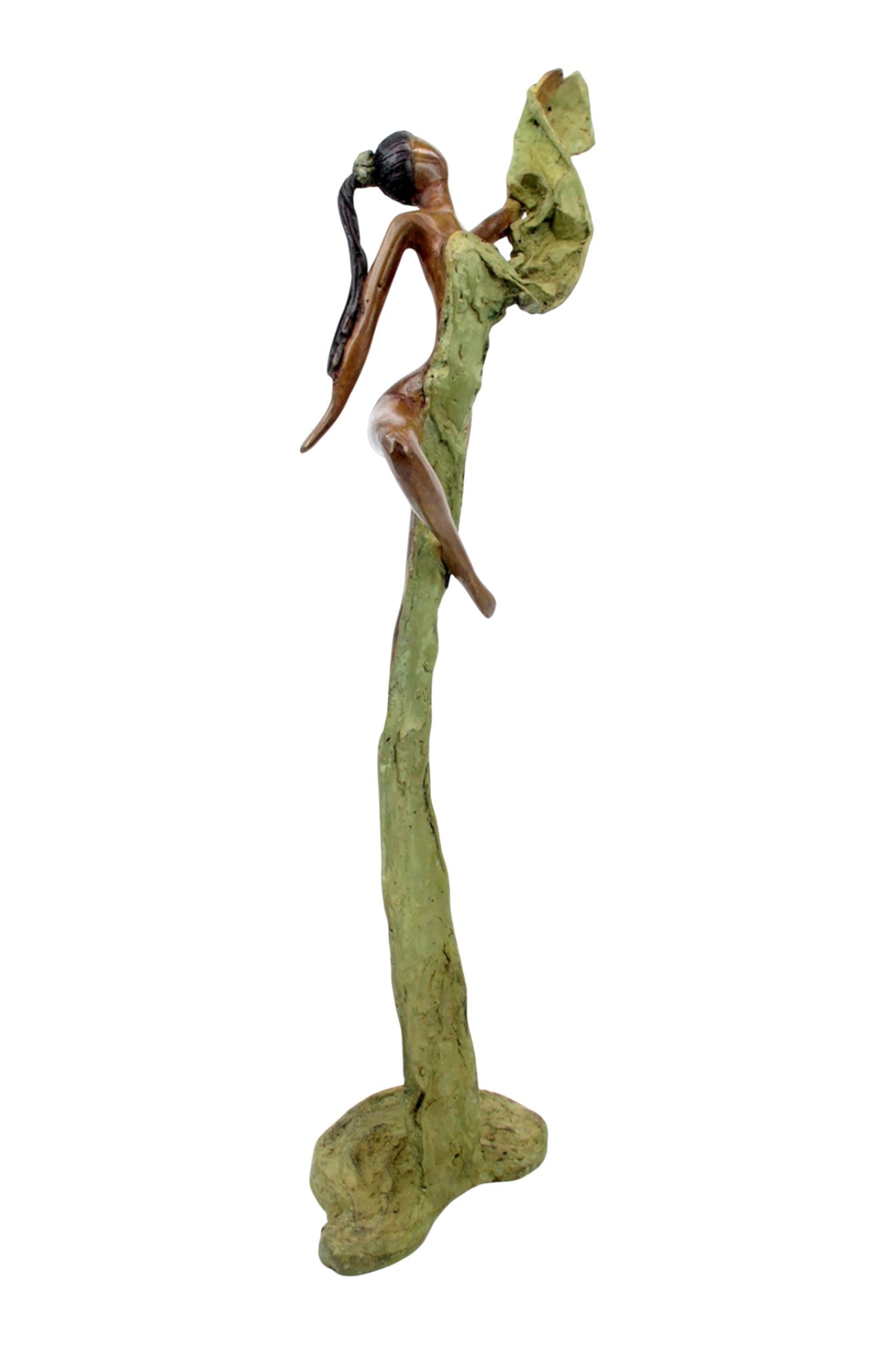 Bronze Issouf danseuse 50 cm vert n°1 