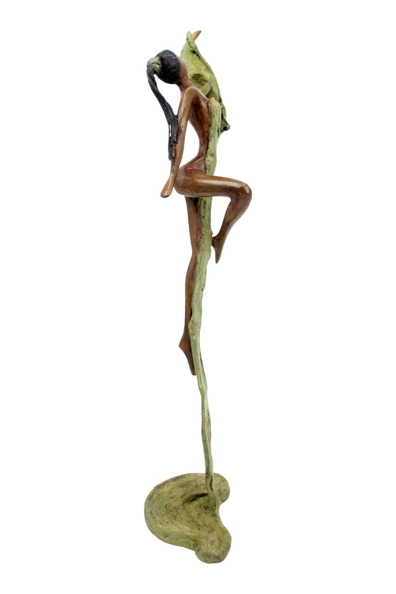 Bronze Issouf danseuse 50 cm vert n°1 