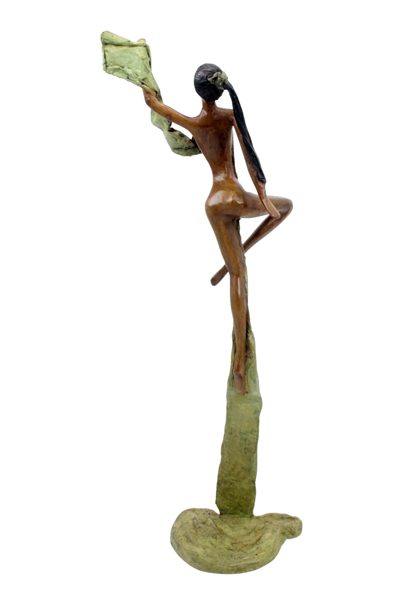 Bronze Issouf danseuse 50 cm vert n°1 