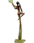 Bronze Issouf danseuse 50 cm vert n°1 