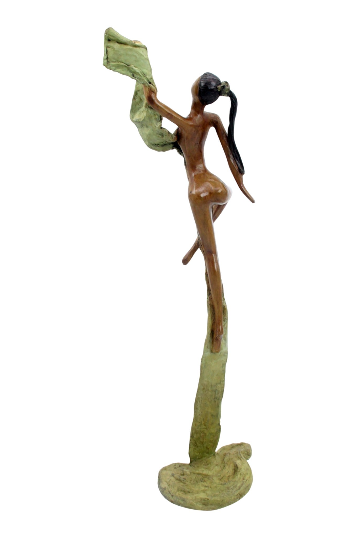 Bronze Issouf danseuse 50 cm vert n°1 
