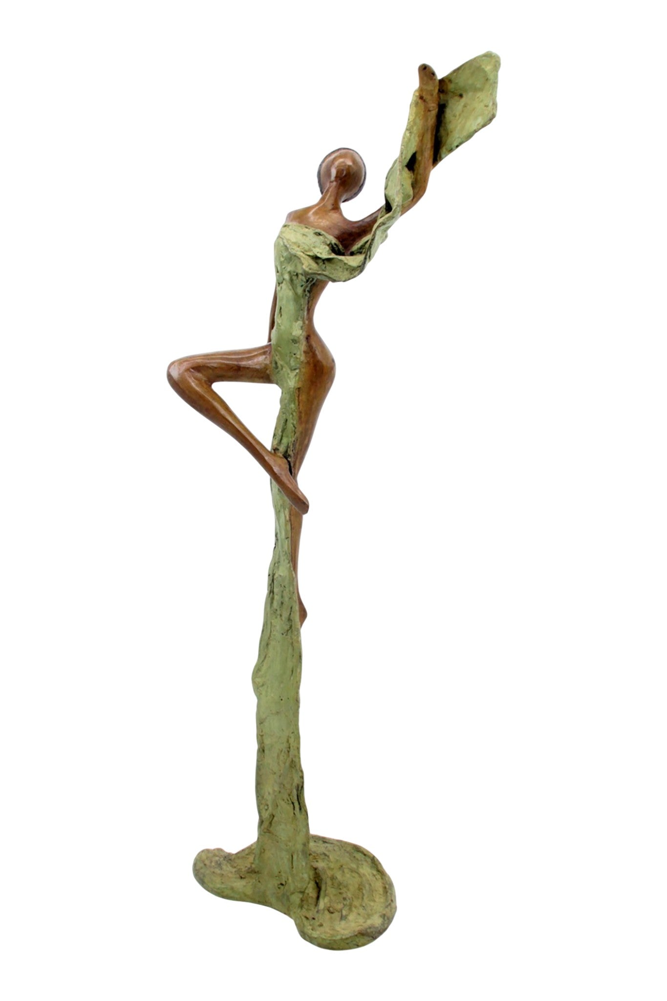 Bronze Issouf danseuse 50 cm vert n°1 