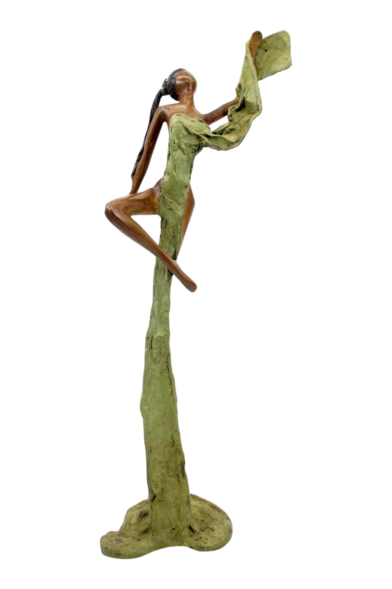 Bronze Issouf danseuse 50 cm vert n°1 