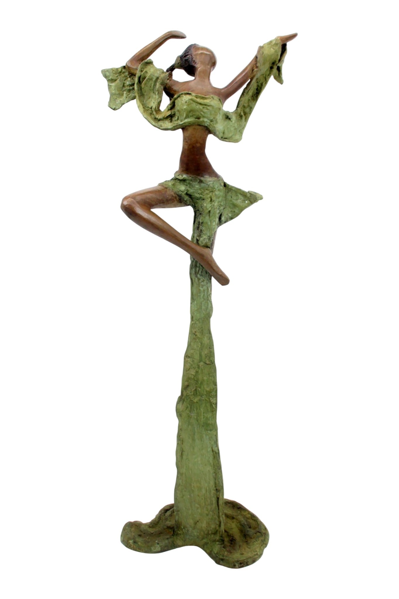 Bronze Issouf danseuse 50 cm vert n°2 