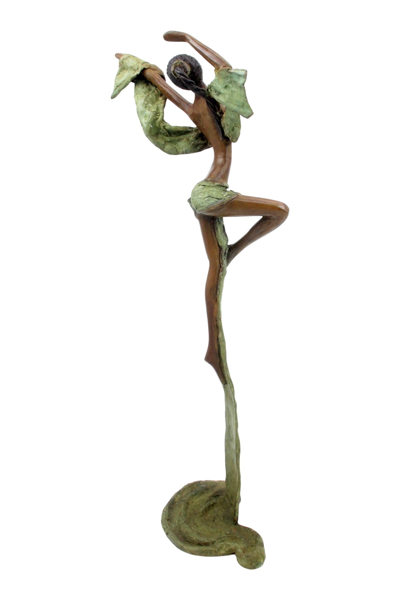 Bronze Issouf danseuse 50 cm vert n°2 