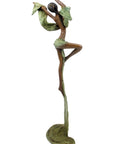Bronze Issouf danseuse 50 cm vert n°2 