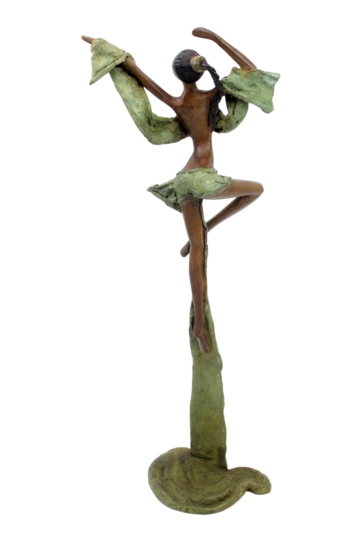 Bronze Issouf danseuse 50 cm vert n°2 