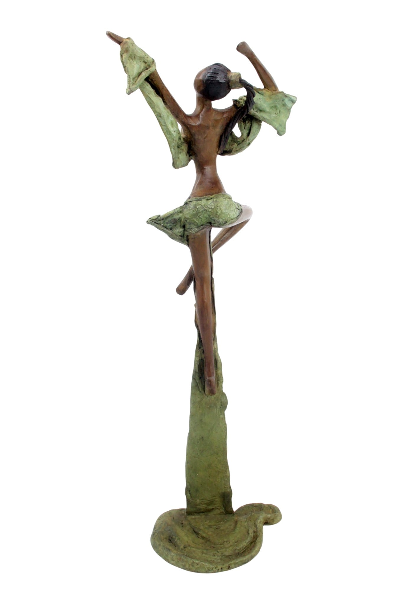 Bronze Issouf danseuse 50 cm vert n°2 