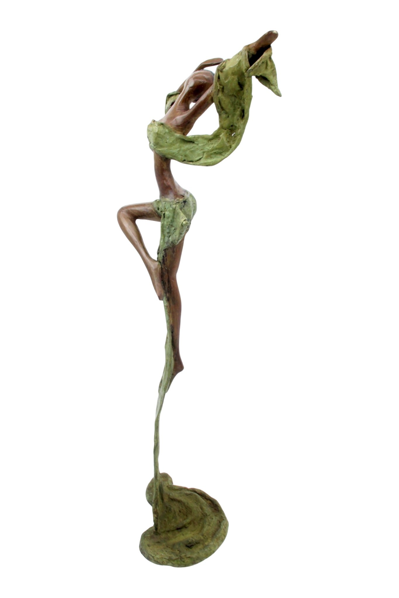 Bronze Issouf danseuse 50 cm vert n°2 