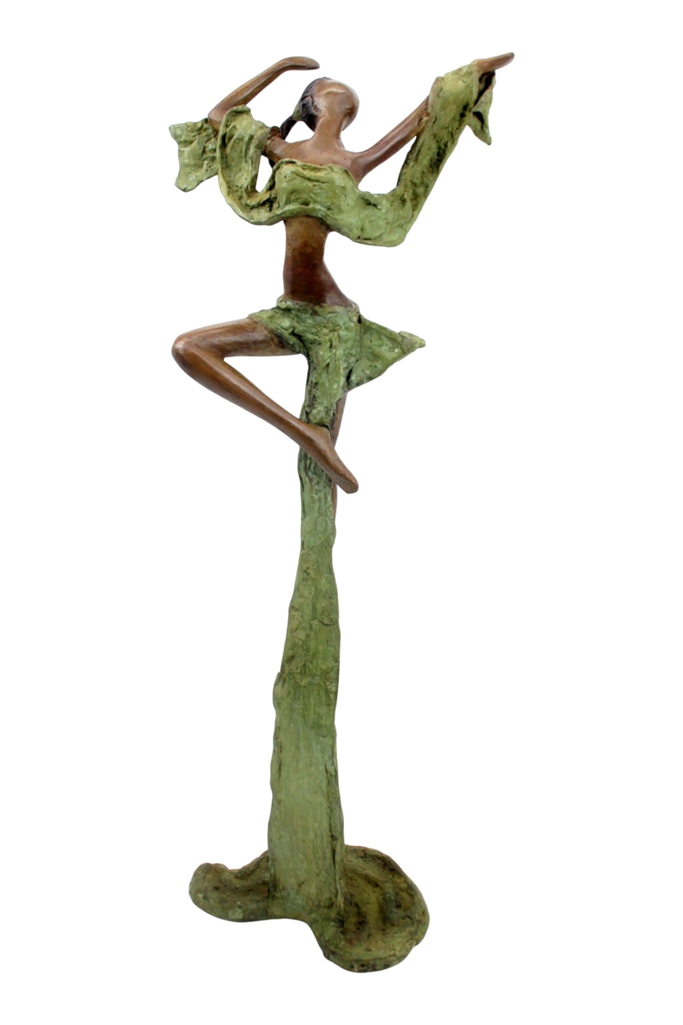 Bronze Issouf danseuse 50 cm vert n°2 