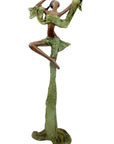 Bronze Issouf danseuse 50 cm vert n°2 