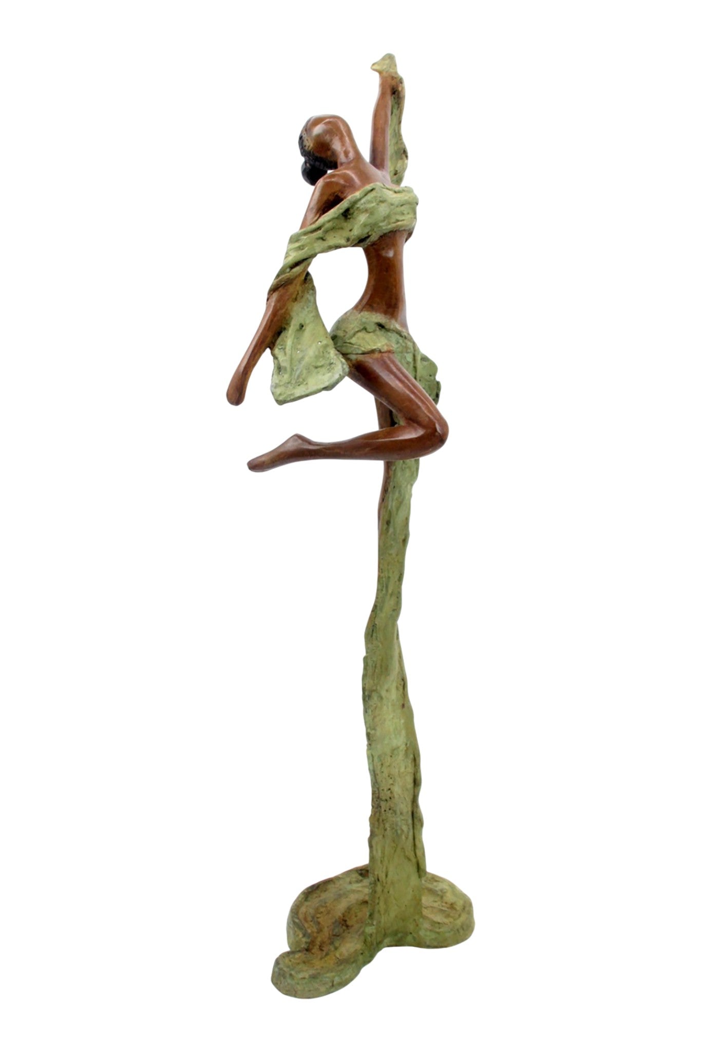 Bronze Issouf danseuse 50 cm vert n°3 