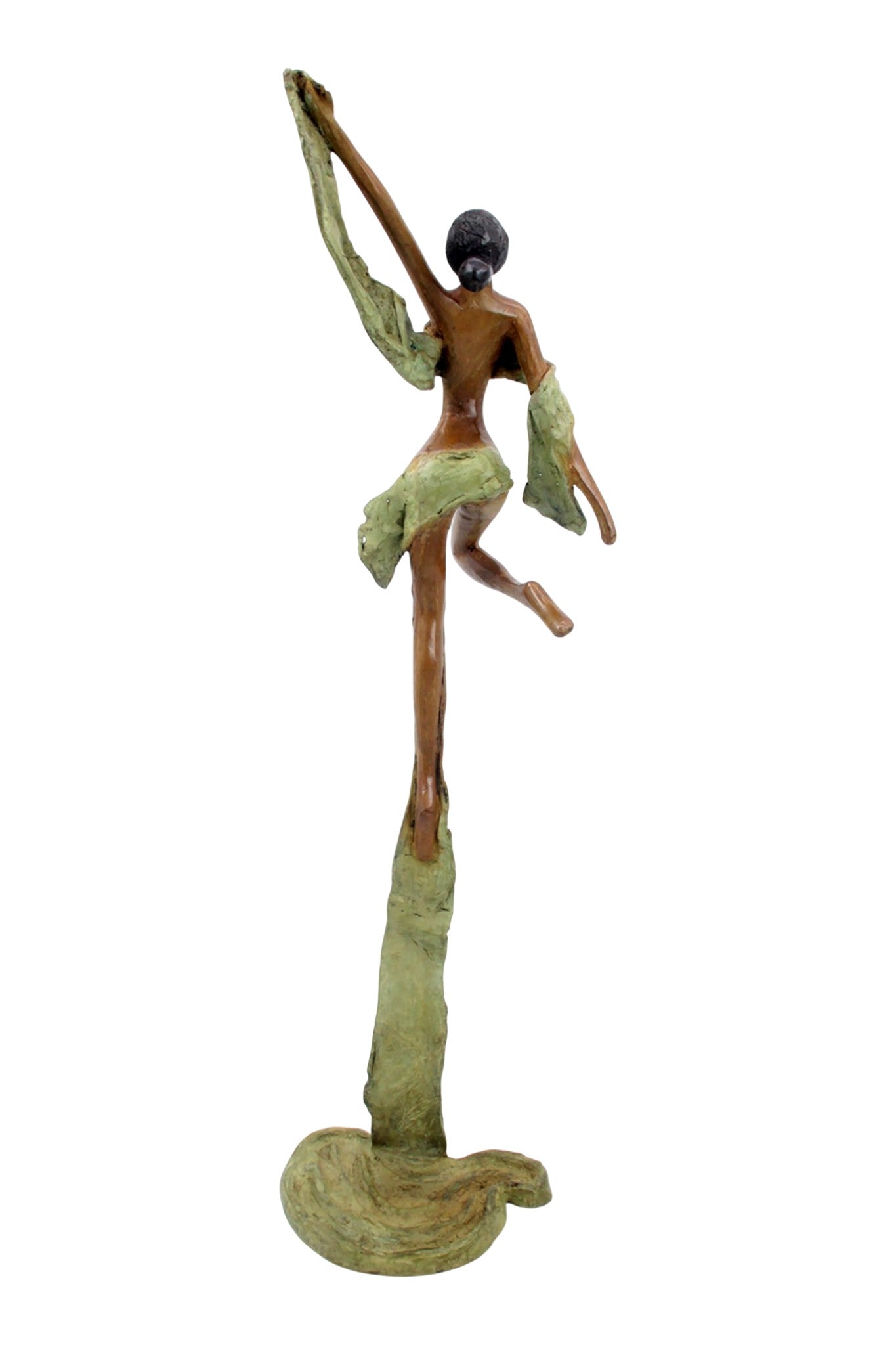Bronze Issouf danseuse 50 cm vert n°3 