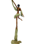 Bronze Issouf danseuse 50 cm vert n°3 