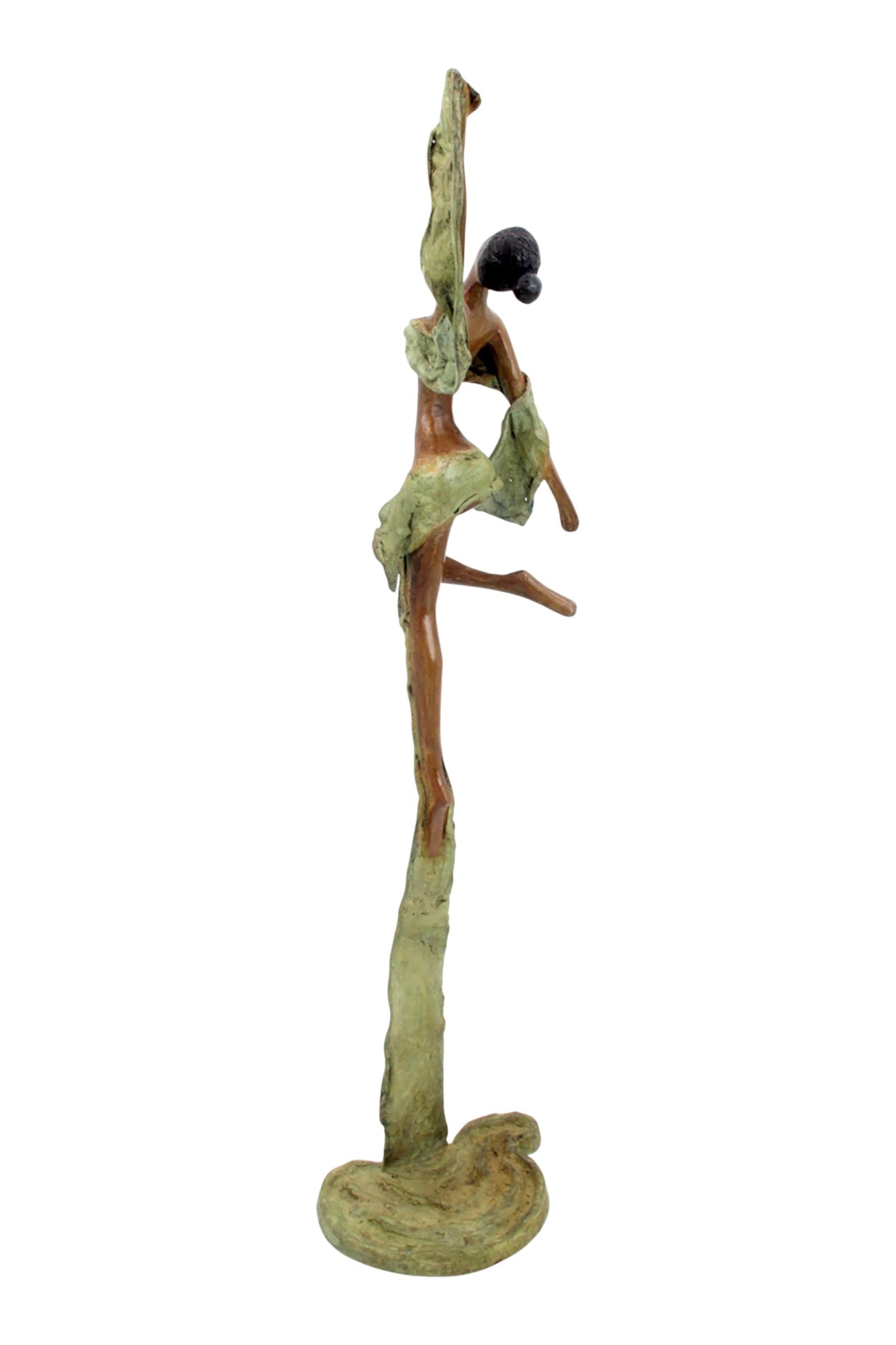 Bronze Issouf danseuse 50 cm vert n°3 