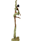 Bronze Issouf danseuse 50 cm vert n°3 