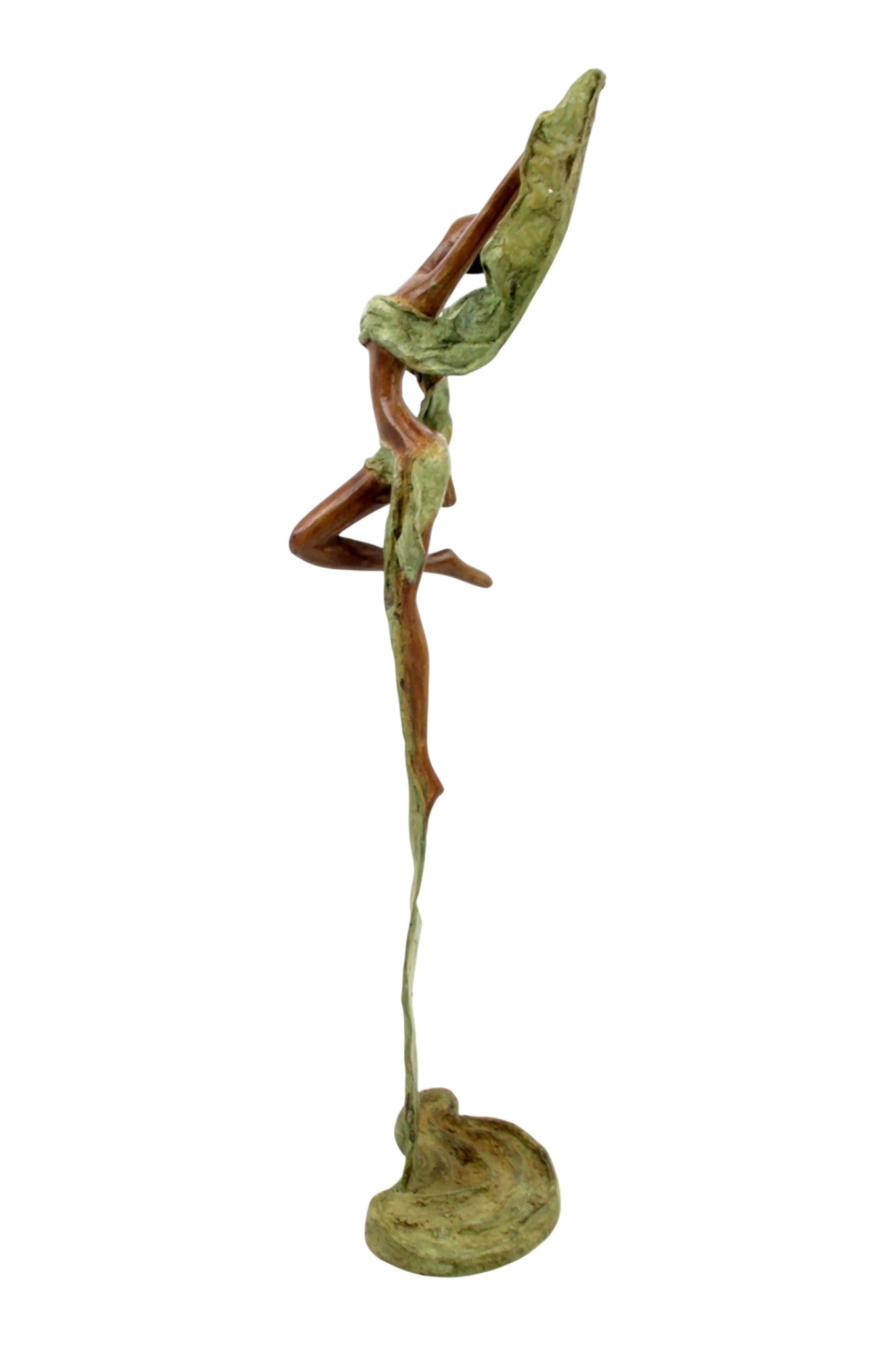 Bronze Issouf danseuse 50 cm vert n°3 