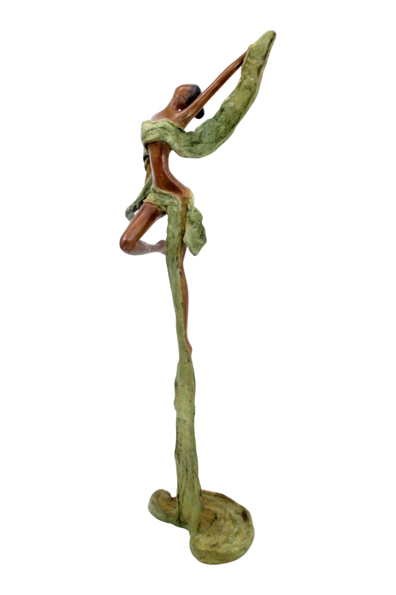 Bronze Issouf danseuse 50 cm vert n°3 