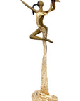 Bronze Issouf danseuse 50 cm doré n°1 