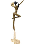 Bronze Issouf danseuse 50 cm doré n°1 