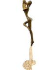 Bronze Issouf danseuse 50 cm doré n°1 
