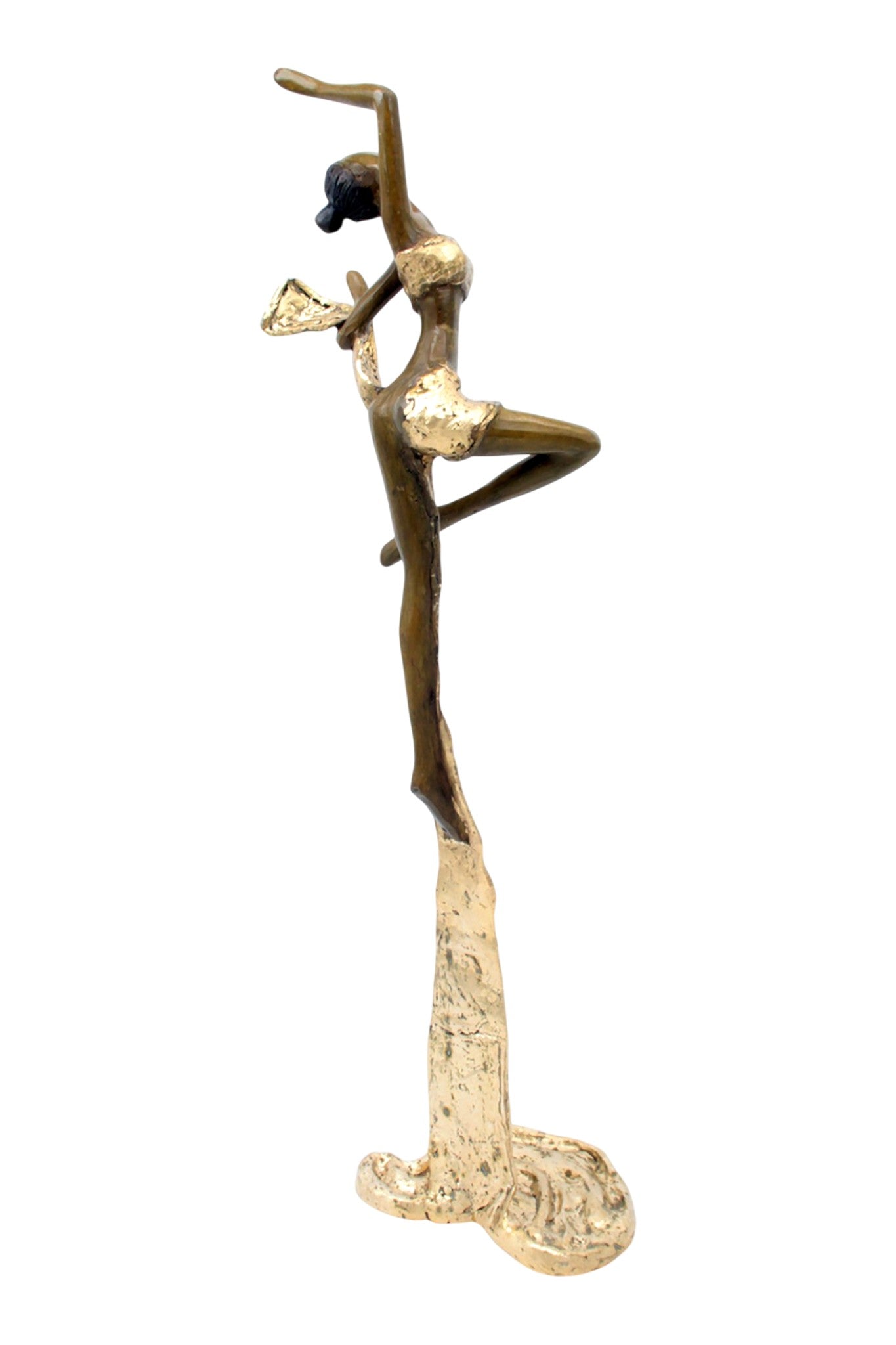 Bronze Issouf danseuse 50 cm doré n°2 