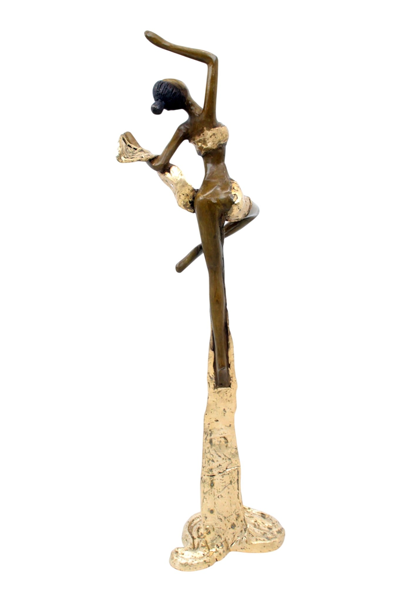 Bronze Issouf danseuse 50 cm doré n°2 