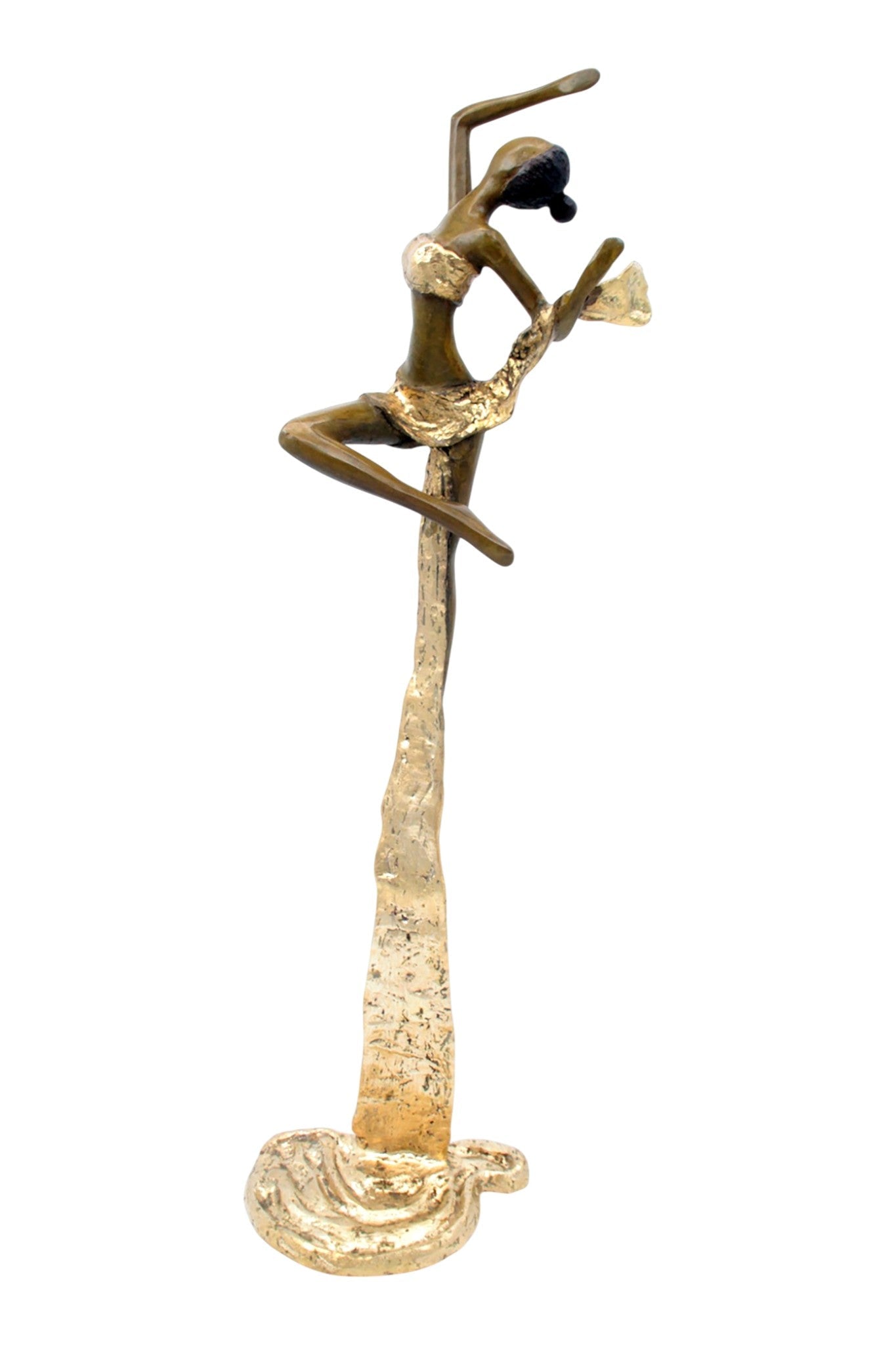 Bronze Issouf danseuse 50 cm doré n°2 