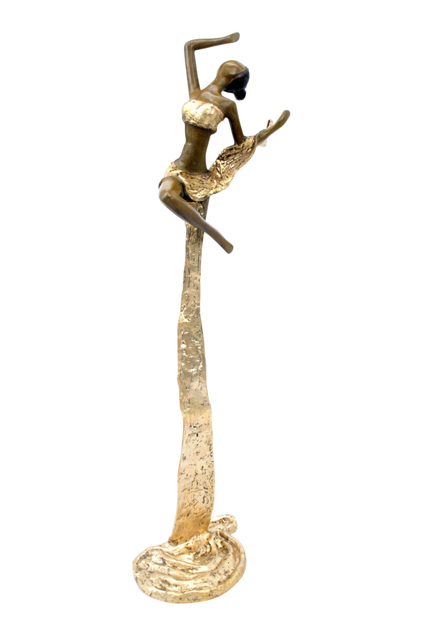 Bronze Issouf danseuse 50 cm doré n°2 
