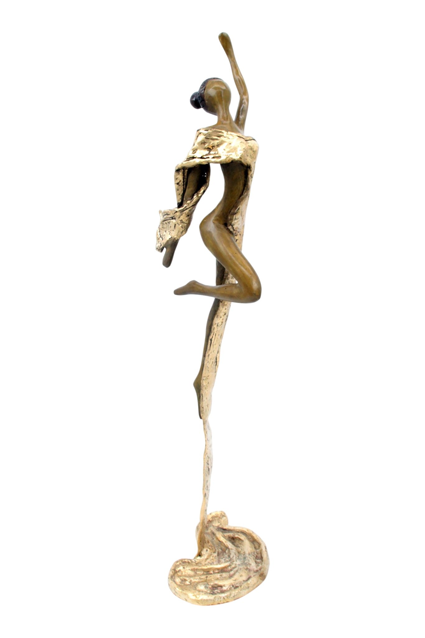 Bronze Issouf danseuse 50 cm doré n°3 