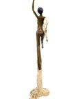 Bronze Issouf danseuse 50 cm doré n°3 