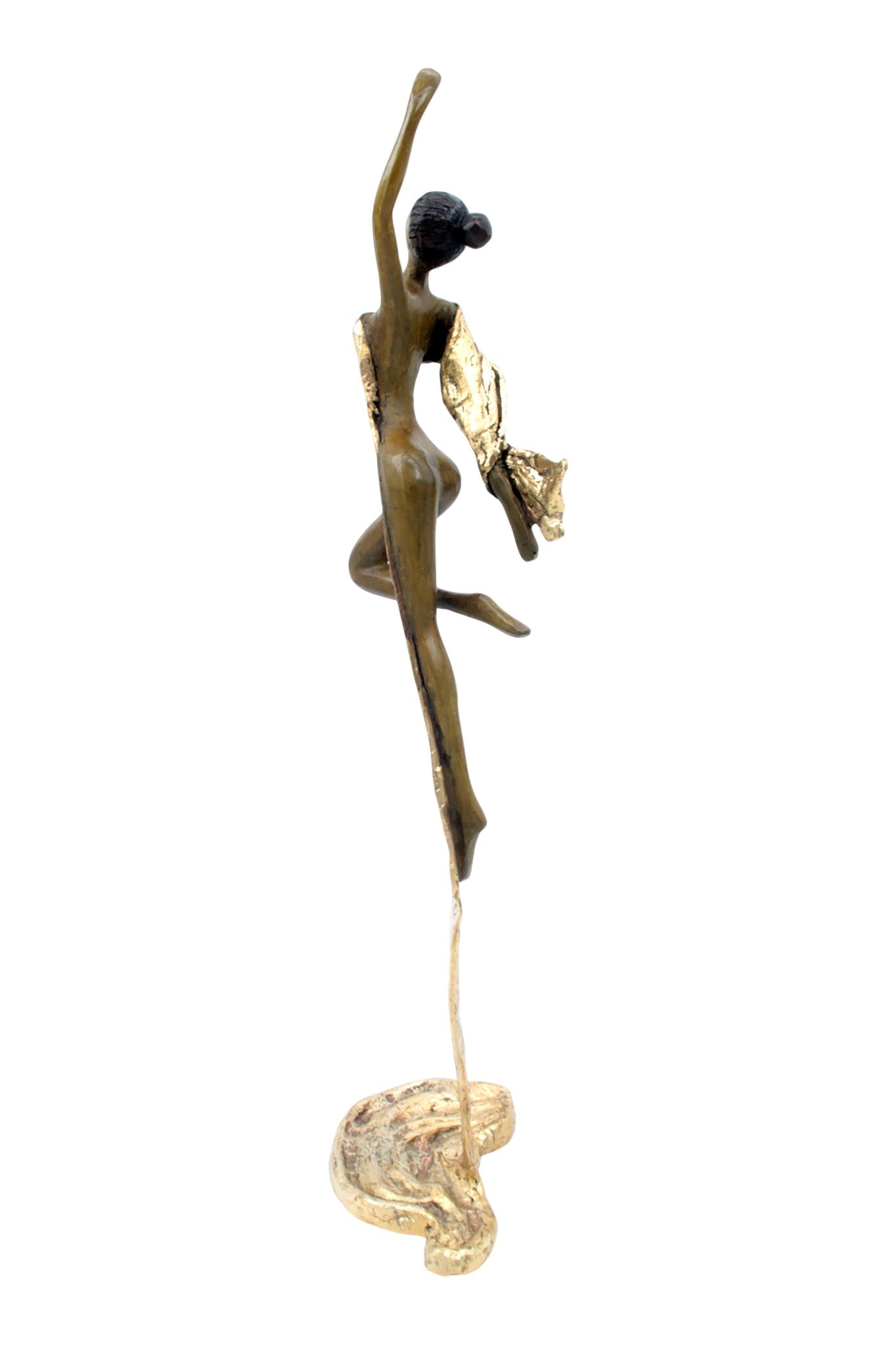 Bronze Issouf danseuse 50 cm doré n°3 