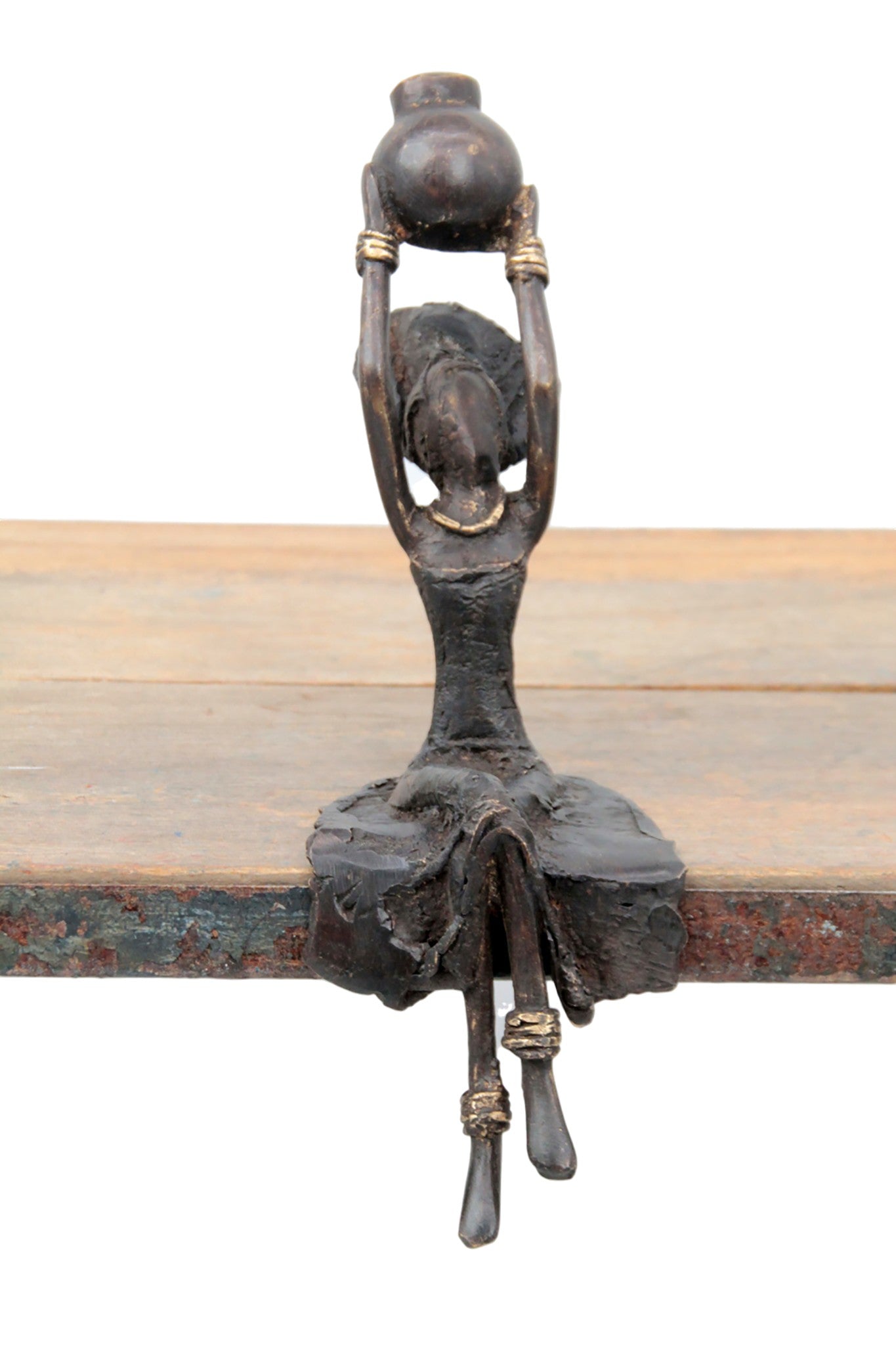 Bronze assis 15 cm noir n°3 