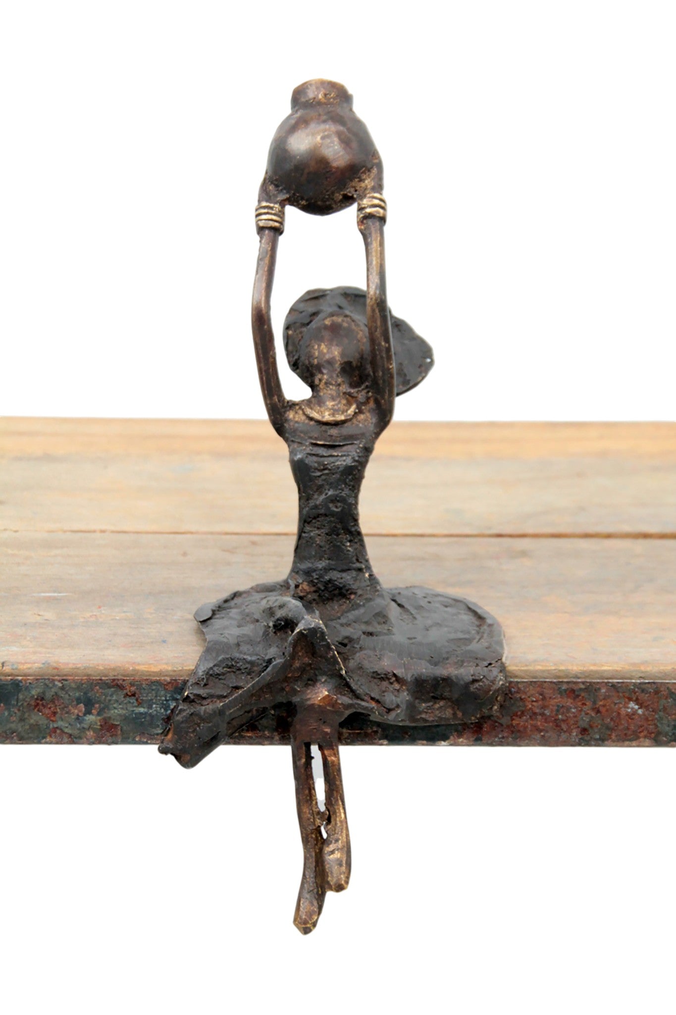 Bronze assis 15 cm noir n°13 