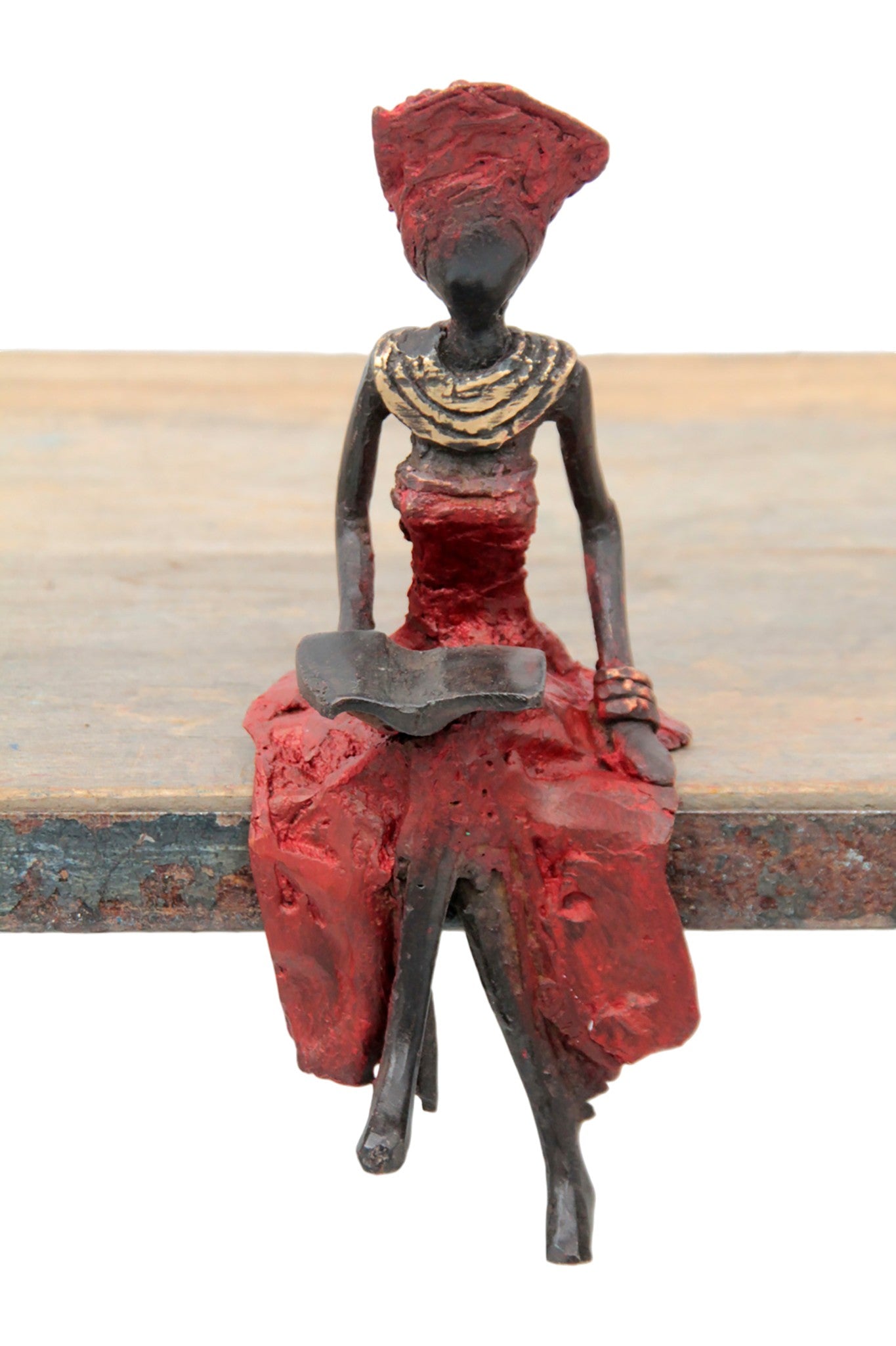 Bronze assis 15 cm rouge n°11 