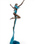 Bronze Issouf danseuse 50 cm bleu n°2 