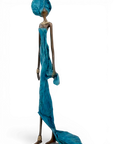 Bronze sans socle 55 cm bleu n°2 